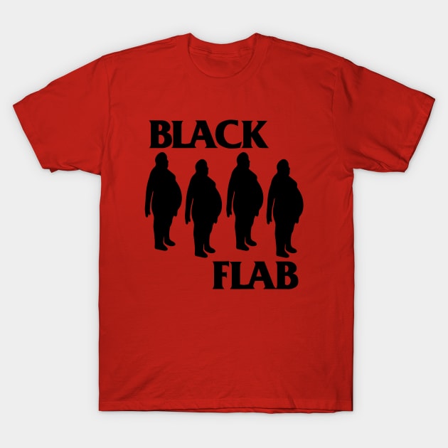 BLACK FLAB T-Shirt by Pop Spider Store